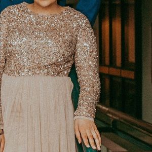 Rose Gold Sequined Dress